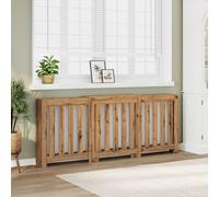 Radiatorombouw 205x21,5x83,5 cm bewerkt hout artisanaal eiken852770