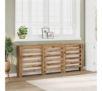 vidaXL Cache-radiateur chêne artisanal 205x21,5x83,5 cm, bouchon de radiateur, cache-radiateur haut, radiateur à profil réduit, couvercle de radiateur G