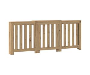 vidaXL Cache-radiateur chêne Artisanal 205x21,5x83,5 cm, Bouchon de radiateur, Cache-radiateur Haut, radiateur à Profil réduit, Couvercle de radiateur