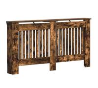vidaXL Cache-Radiateur Chêne fumé 152 x 19 x 81,5 cm Bois d'ingénierie, Cache-radiateur Moderne, rectangulaire pour déco Maison, Protection esthétique, Bois conçu, sécurité Enfant, Salon