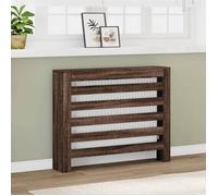 Cache-radiateur chêne marron 104x20x82 cm bois d'ingénierie, bouchon de radiateur, cache-radiateur haut, radiateur à 852696