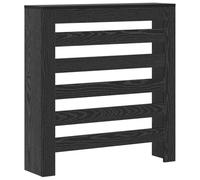 vidaXL Cache-Radiateur Chêne Noir 78 x 20 x 82 cm Bois d'ingénierie, Haut de Gamme, Couvercle de radiateur Moderne pour Salon, Accessoire Chic pour la Maison, Chaleur Bien répartie