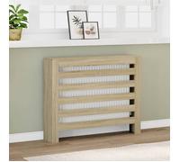 vidaXL Cache-radiateur chêne Sonoma 104x20x82 cm Bois d'ingénierie, Profil réduit