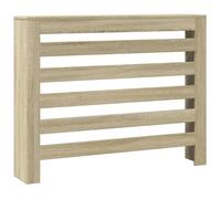 vidaXL Cache-radiateur chêne Sonoma 104x20x82 cm Bois d'ingénierie, Profil réduit