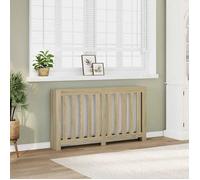 Cache-radiateur chêne sonoma 149x20x82 cm bois d'ingénierie, bouchon de radiateur, cache-radiateur haut, radiateur à profil réduit