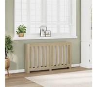 vidaXL Cache-radiateur chêne sonoma 149x20x82 cm bois d'ingénierie, bouchon de radiateur, cache-radiateur haut 852746 Marron G