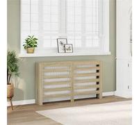 vidaXL Cache-radiateur chêne sonoma 149x20x82 cm bois d'ingénierie, bouchon de radiateur, cache-radiateur haut, radiateur à 852701 Marron G