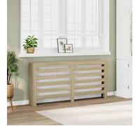 vidaXL Cache-radiateur chêne sonoma 175x20x82 cm bois d'ingénierie, bouchon de radiateur, cache-radiateur haut, radiateur à 852710