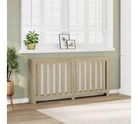 vidaXL Cache-radiateur chêne sonoma 175x20x82 cm bois d'ingénierie, bouchon de radiateur, cache-radiateur haut, radiateur à 852755 Multicolore G