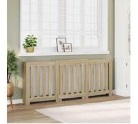 vidaXL Cache-radiateur haut chêne sonoma 205x21,5x83,5 cm bois d'ingénierie bouchon 852764