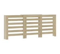 vidaXL Cache-radiateur chêne sonoma 205x21,5x83,5 cm bois d'ingénierie, bouchon de radiateur, cache-radiateur haut, radiateur à profil réduit