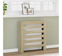 vidaXL Cache-radiateur chêne sonoma 78x20x82 cm bois d'ingénierie, bouchon de radiateur, cache-radiateur haut, radiateur à 852683 Beige G