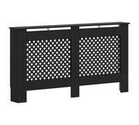 vidaXL Cache-radiateur Noir en MDF 152x19x81 cm – Rangement pour livres et ornements