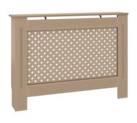 vidaXL Cache-radiateur, Couvercle de Radiateur, Housse de Radiateur Salon Chambre Salle de Séjour Maison Intérieur, 112x19x81,5 cm MDF