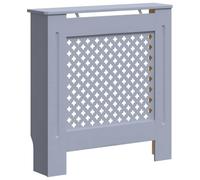 vidaXL Cache-radiateur, Couvercle de Radiateur, Housse de Radiateur Salon Chambre Salle de Séjour Maison Intérieur, MDF Gris 78 cm