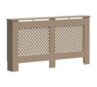 vidaXL Cache-radiateur, Couvercle de Radiateur, Housse de Radiateur Salon Chambre Salle de Séjour Maison Intérieur, 112x19x81,5 cm MDF