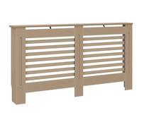 vidaXL Cache-radiateur, Couvercle de Radiateur, Housse de Radiateur Salon Chambre Salle de Séjour Maison Intérieur, 112x19x81,5 cm MDF