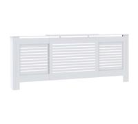 vidaXL Cache-radiateur MDF Blanc 205 cm