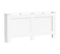 vidaXL Cache-radiateur Couvercle de radiateur MDF 172x19x81,5 cm Blanc Salle de séjour