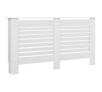vidaXL Cache-radiateur, Couvercle de Radiateur, Housse de Radiateur Salon Salle de Séjour Maison Intérieur, Blanc 152x19x81,5 cm MDF
