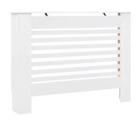 vidaXL Cache-radiateur, Couvercle de Radiateur, Housse de Radiateur Salon Salle de Séjour Maison Intérieur, Blanc 112x19x81,5 cm MDF