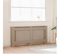 vidaXL Cache-radiateur 172x19x81 cm MDF Design moderne à lattes Brun