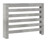 vidaXL Cache-radiateur gris béton 104x20x82 cm bois d'ingénierie