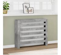 vidaXL Cache-radiateur gris béton 104x20x82 cm bois d'ingénierie bouchon de radiateur cache-radiateur haut radiateur à 852693