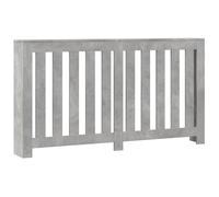 vidaXL Cache-radiateur 852747 – gris béton 149x20x82 cm, bois d'ingénierie, avec bouchon