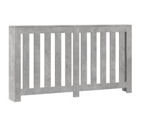vidaXL Cache-radiateur gris béton 149x20x82 cm bois d'ingénierie, bouchon de radiateur, cache-radiateur haut, radiateur à profil réduit