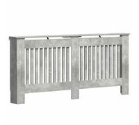 vidaXL Cache-Radiateur Gris béton 172 x 19 x 81,5 cm Bois d'ingénierie, Cache-radiateur Moderne, rectangulaire pour déco Maison, Protection esthétique, Bois conçu, sécurité Enfant, Salon
