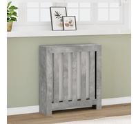 vidaXL Cache-radiateur gris béton 78x20x82 cm bois d'ingénierie