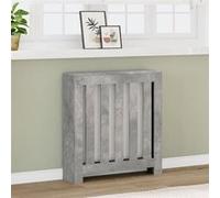 vidaXL Cache-radiateur gris béton 78x20x82 cm bois d'ingénierie, bouchon de radiateur, cache-radiateur haut, radiateur à 852729 Gris G