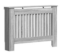 vidaXL Cache-Radiateur Gris Sonoma 112 x 19 x 81,5 cm, Cache-radiateur Moderne, rectangulaire pour déco Maison, Protection esthétique, Bois conçu, sécurité Enfant, Salon