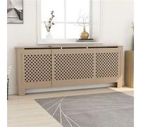 vidaXL Cache-radiateur MDF 205 cm 325558 Blanc G