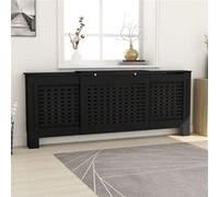 Cache-radiateur MDF Noir 205 cm