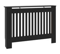 vidaXL Cache-radiateur noir 112x19x81,5 cm MDF