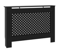 vidaXL Cache-radiateur noir 112x19x81,5 cm MDF