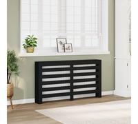 vidaXL Cache-radiateur noir 149x20x82 cm bois d'ingénierie