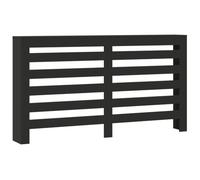 vidaXL Cache-radiateur noir 149x20x82 cm bois d'ingénierie