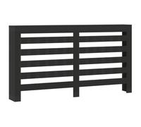 vidaXL Cache-radiateur noir 175x20x82 cm bois d'ingénierie