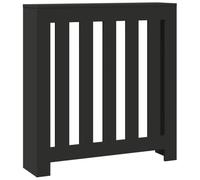 vidaXL Cache-radiateur haut Noir 78x20x82 cm Bois d'ingénierie Profil réduit
