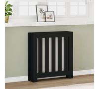 vidaXL Cache-radiateur noir 78x20x82 cm bois d'ingénierie