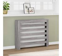 vidaXL Cache-radiateur sonoma gris 104x20x82 cm bois d'ingénierie