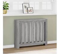 vidaXL Cache-radiateur Sonoma Gris 104x20x82 cm, bois d'ingénierie pour radiateur profil réduit