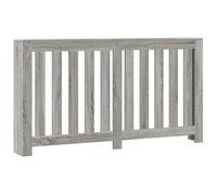 vidaXL Cache-radiateur sonoma gris 149x20x82 cm bois d'ingénierie, bouchon de radiateur, cache-radiateur haut, radiateur à profil réduit