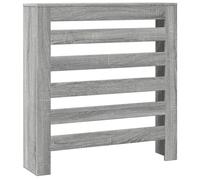 vidaXL Cache-radiateur Sonoma Gris 78x20x82 cm Bois d'ingénierie – haut, bouchon de radiateur