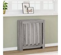 vidaXL Cache-radiateur sonoma gris 78x20x82 cm bois d'ingénierie, bouchon de radiateur, cache-radiateur haut, radiateur à 852731 Gris G