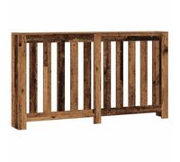 vidaXL Cache-radiateur vieux bois 149x20x82 cm bois d'ingénierie, bouchon de radiateur, cache-radiateur haut, radiateur à profil réduit