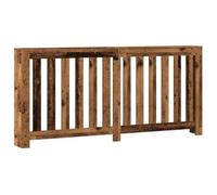 Cache radiateur vieux bois 175x20x82 cm bois d ingénierie